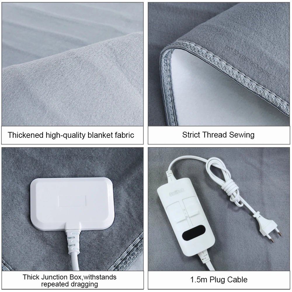 Electric Blanket 220V Thicker Automatic Thermostat Electric Heating Blanket Body Warmer Thermal Mattress for Room Blanket heated