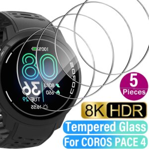For Gaochi COROS PACE 4 HD Clear Tempered Glass Screen Protectors with Dust Free Easy Installation Kit For COROS PACE4