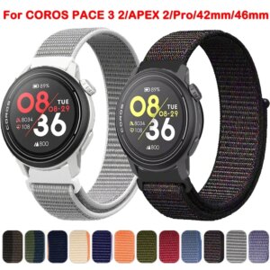 For COROS PACE 3 Sports Nylon Strap Band Watchband For COROS APEX 2 Pro/PACE 2 22/20mm Wristband APEX 46mm 42mm Bracelet Correa