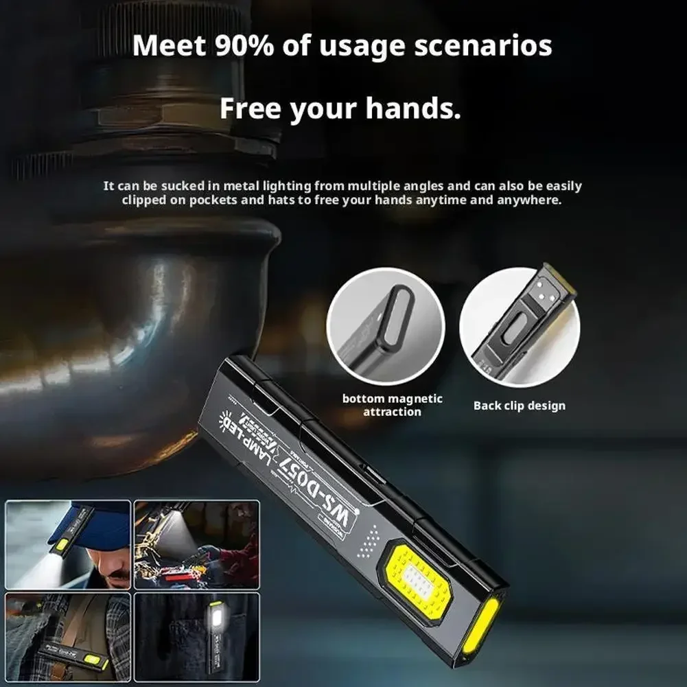 LED COB Keychain Flashlight USB Rechargeable Mini Torch Portable Working Light with Magnet Emergency Hiking Fishing Lantern LED COB Keychain Flashlight USB Rechargeable Mini Torch Portable Working Light with Magnet Emergency Hiking Fishing Lantern