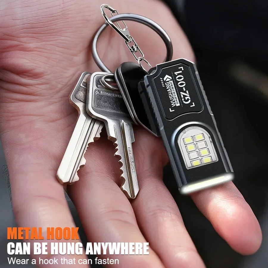 LED COB Keychain Flashlight USB Rechargeable Mini Torch Portable Working Light with Magnet Emergency Hiking Fishing Lantern LED COB Keychain Flashlight USB Rechargeable Mini Torch Portable Working Light with Magnet Emergency Hiking Fishing Lantern