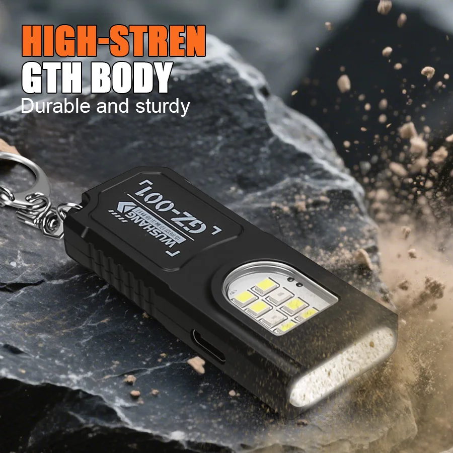 LED COB Keychain Flashlight USB Rechargeable Mini Torch Portable Working Light with Magnet Emergency Hiking Fishing Lantern LED COB Keychain Flashlight USB Rechargeable Mini Torch Portable Working Light with Magnet Emergency Hiking Fishing Lantern