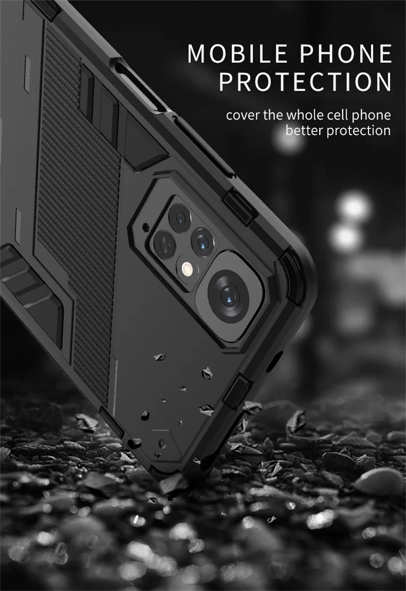 For Xiaomi Redmi Note 11 11S Case Armor Shockproof Phone Cases For Redmi Note11 Pro 11Pro Magnetic Holder Stand Back Cover For Xiaomi Redmi Note 11 11S Case Armor Shockproof Phone Cases For Redmi Note11 Pro 11Pro Magnetic Holder Stand Back Cover