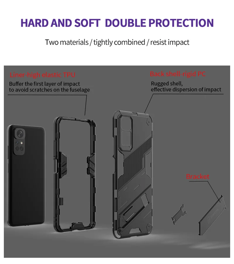 For Xiaomi Redmi Note 11 11S Case Armor Shockproof Phone Cases For Redmi Note11 Pro 11Pro Magnetic Holder Stand Back Cover For Xiaomi Redmi Note 11 11S Case Armor Shockproof Phone Cases For Redmi Note11 Pro 11Pro Magnetic Holder Stand Back Cover