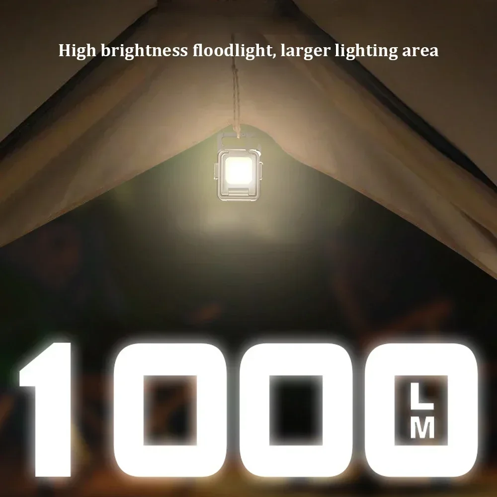Flashlight Mini Keychain Light COB Work Light USB Rechargeable Lamp with 90° Foldable Side Lights Multifunctiona Portable Torch Flashlight Mini Keychain Light COB Work Light USB Rechargeable Lamp with 90° Foldable Side Lights Multifunctiona Portable Torch