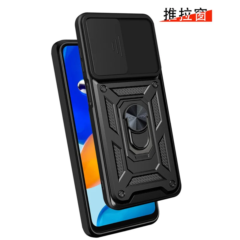 Slide Camera Lens Protector Armor Case For Xiaomi Redmi Note 13 12 11 Pro Plus 11s 12s Military Grade Bumpers Ring Cover Slide Camera Lens Protector Armor Case For Xiaomi Redmi Note 13 12 11 Pro Plus 11s 12s Military Grade Bumpers Ring Cover