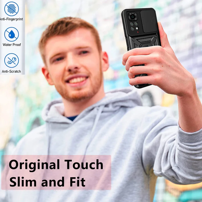 Slide Camera Lens Protector Armor Case For Xiaomi Redmi Note 13 12 11 Pro Plus 11s 12s Military Grade Bumpers Ring Cover Slide Camera Lens Protector Armor Case For Xiaomi Redmi Note 13 12 11 Pro Plus 11s 12s Military Grade Bumpers Ring Cover