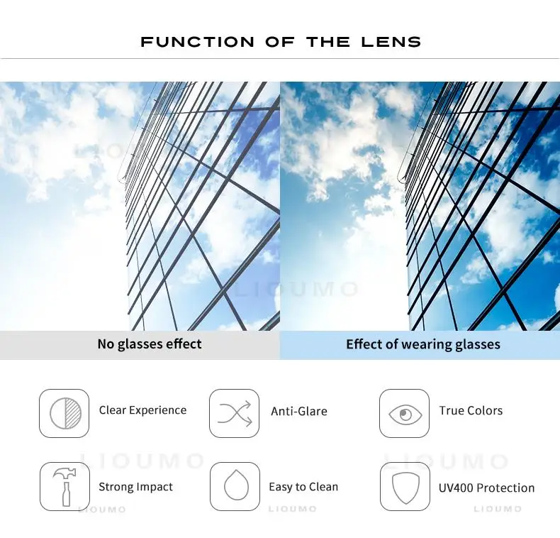 LIOUMO Brand Square Photochromic Polarized Sunglasses Men Women Night Vision Glasses For Driving Trendy Shades Chameleon Eyewear LIOUMO Brand Square Photochromic Polarized Sunglasses Men Women Night Vision Glasses For Driving Trendy Shades Chameleon Eyewear