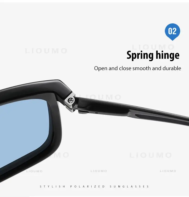 LIOUMO Brand Square Photochromic Polarized Sunglasses Men Women Night Vision Glasses For Driving Trendy Shades Chameleon Eyewear LIOUMO Brand Square Photochromic Polarized Sunglasses Men Women Night Vision Glasses For Driving Trendy Shades Chameleon Eyewear