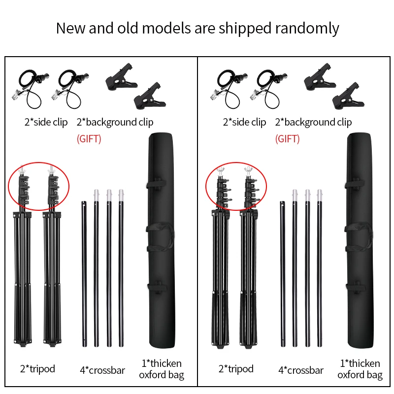 2.6x3M/8.5x10ft Photo Video Studio Backdrop Background Stand, Adjustable Telescopic Background Support System with Carry Bag