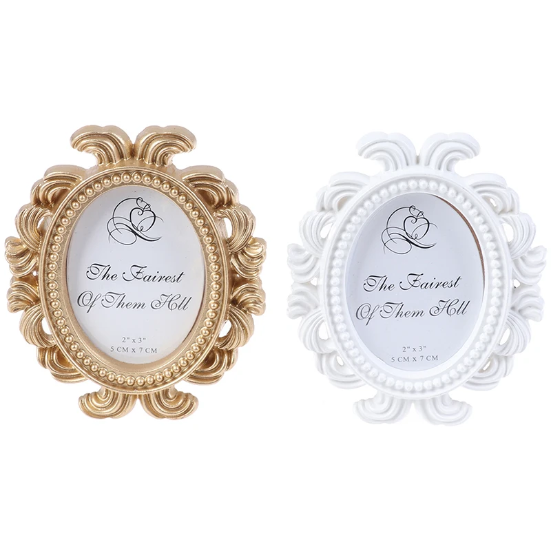 NewNordic Style 1pc Flower Photo Frame Wedding Home Decor Desktop Bronze Design Vintage Picture Frame Small Baroque Photo Holder NewNordic Style 1pc Flower Photo Frame Wedding Home Decor Desktop Bronze Design Vintage Picture Frame Small Baroque Photo Holder