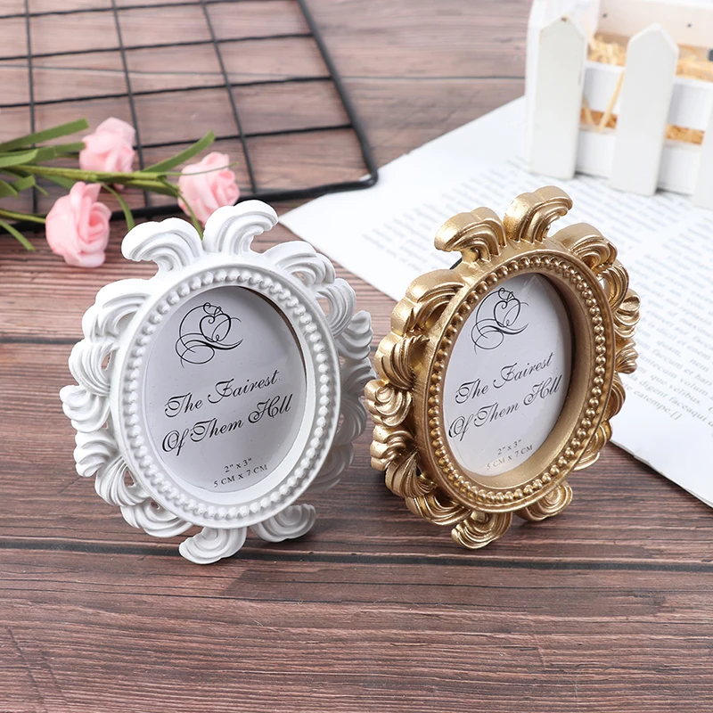 NewNordic Style 1pc Flower Photo Frame Wedding Home Decor Desktop Bronze Design Vintage Picture Frame Small Baroque Photo Holder NewNordic Style 1pc Flower Photo Frame Wedding Home Decor Desktop Bronze Design Vintage Picture Frame Small Baroque Photo Holder