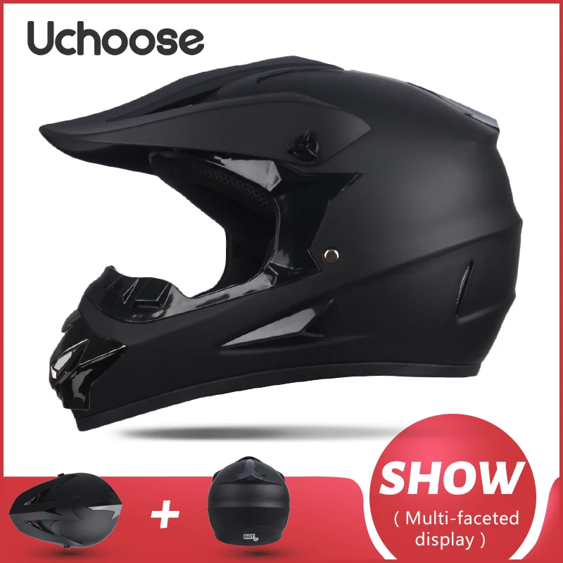 UCHOOSE Motorcycle Helmet Shark Motocross Off-Road Helm Children Moto Bike Accessories ATV Capacete De Moto Ike Downhill AM DH