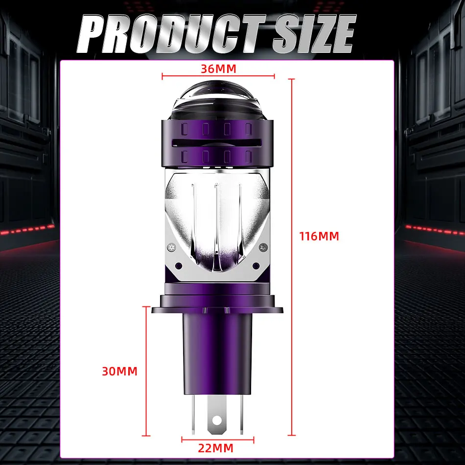 LED Headlight Bulb Projector New H4/9003/HB2 Canbus Super Bright LED 2000W 2000000LM 6000K Hi/Low Beam Apply For Car&Motorcycle