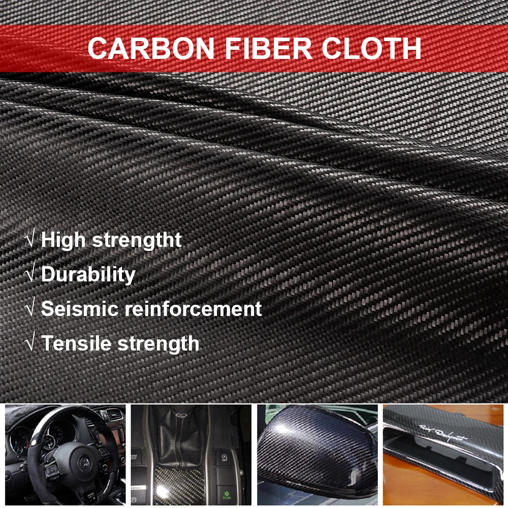 3K 200gsm Carbon Fiber Cloth 50cm/30cm wide Plain Carbon Fabric For Commercial Car Part Sport Equipment 3K 200gsm Carbon Fiber Cloth 50cm/30cm wide Plain Carbon Fabric For Commercial Car Part Sport Equipment
