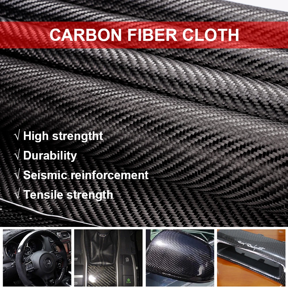 3K 200gsm Carbon Fiber Cloth 50cm/30cm wide Plain Carbon Fabric For Commercial Car Part Sport Equipment 3K 200gsm Carbon Fiber Cloth 50cm/30cm wide Plain Carbon Fabric For Commercial Car Part Sport Equipment