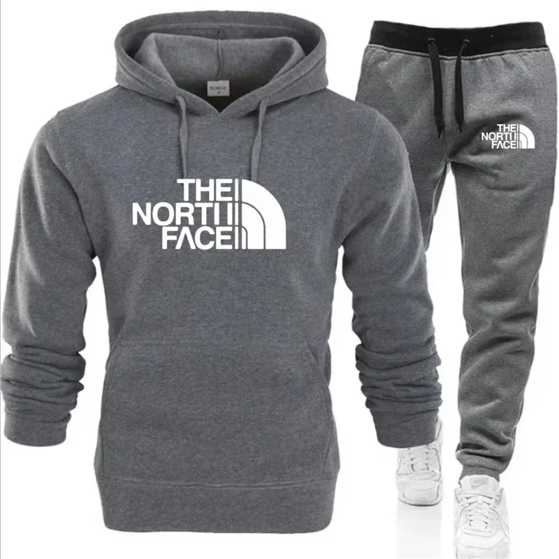 Spring and Autumn Hoodie Suit; Fashionable Trendsetter Hoodie Suit; Printed Style Hoodie and Sweatpants Two-piece Set; Casualswe