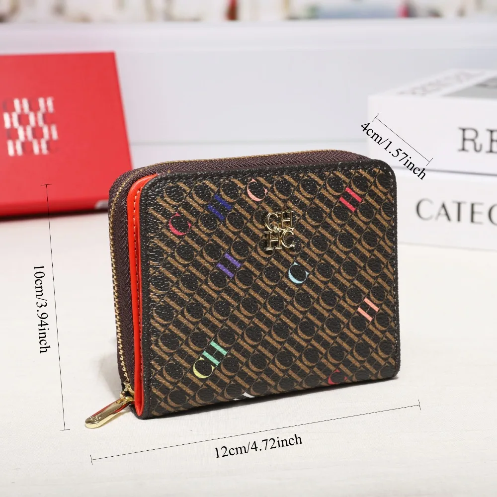 Fashionable Small Printed Pattern Ladies Clutch Wallet Exquisite Compact Coin Purse Stylish Handbag CILMI HARVILL CHHC