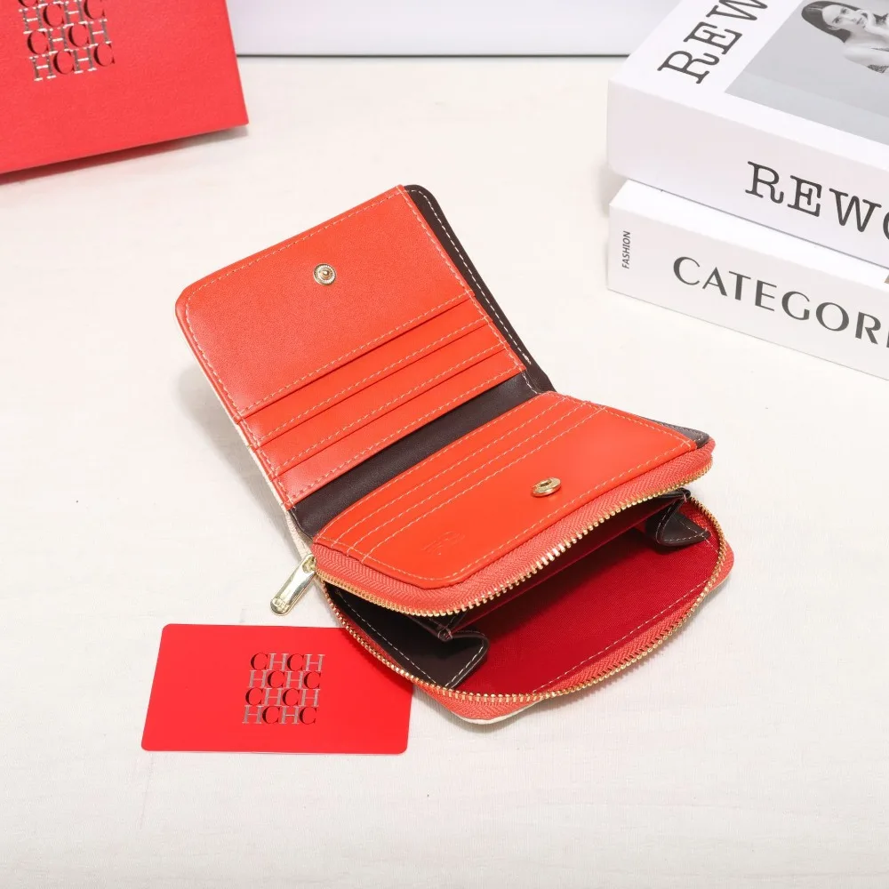 Fashionable Small Printed Pattern Ladies Clutch Wallet Exquisite Compact Coin Purse Stylish Handbag CILMI HARVILL CHHC