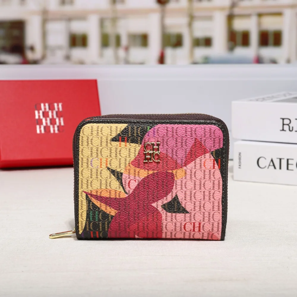 Fashionable Small Printed Pattern Ladies Clutch Wallet Exquisite Compact Coin Purse Stylish Handbag CILMI HARVILL CHHC