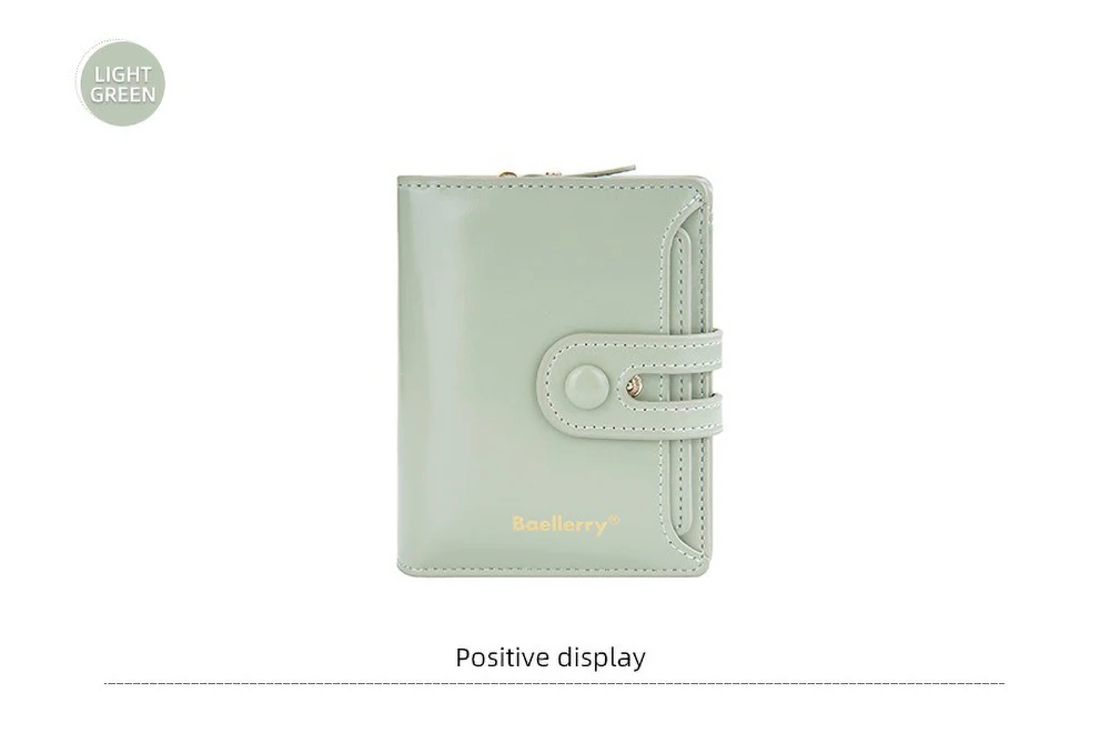 Women's Oiled Waxed Leather Wallet - Buckle Closure, Vertical Zipper Coin Pocket & 6 Card Slots (Heritage Design)