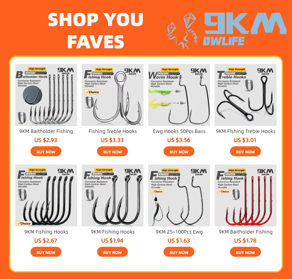9KM Baitholder Fishing Hooks Sea Barbed Long Shank Beak Hook Live Bait Holder Fishing Worm Hooks Saltwater Accessories Tackle