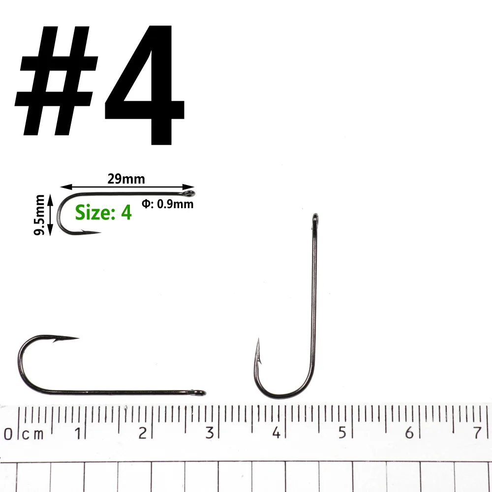 500PCS Aberdeen Long Shank Fish Hook Saltwater Fresh Water Hooks Sabiki Rig Streamer Fly Hook Size 10 4 2 2/0 Wholesale