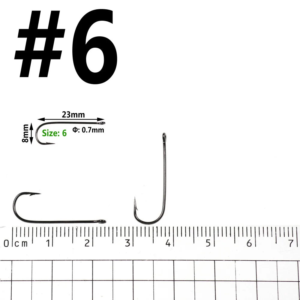 500PCS Aberdeen Long Shank Fish Hook Saltwater Fresh Water Hooks Sabiki Rig Streamer Fly Hook Size 10 4 2 2/0 Wholesale