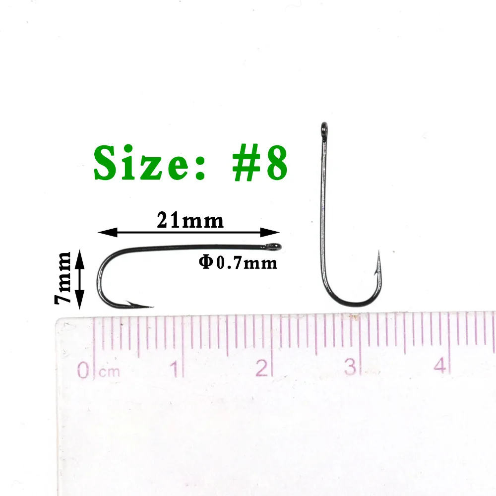 500PCS Aberdeen Long Shank Fish Hook Saltwater Fresh Water Hooks Sabiki Rig Streamer Fly Hook Size 10 4 2 2/0 Wholesale