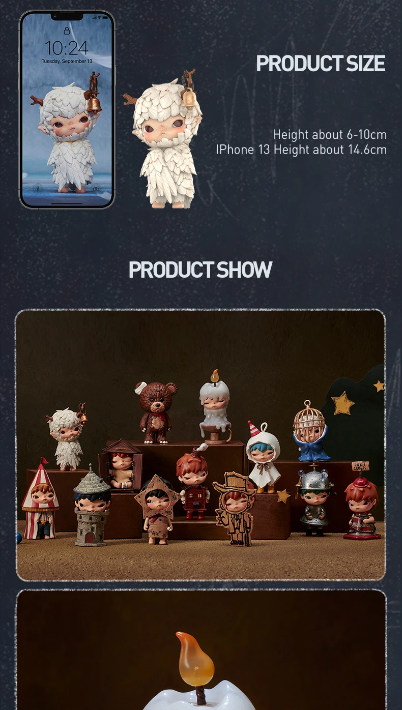 POP MART Hirono Shelter Series Blind Box Mystery Box Guess Bag Toys Doll Cute Anime Figure Desktop Ornament Collection Gift Cute