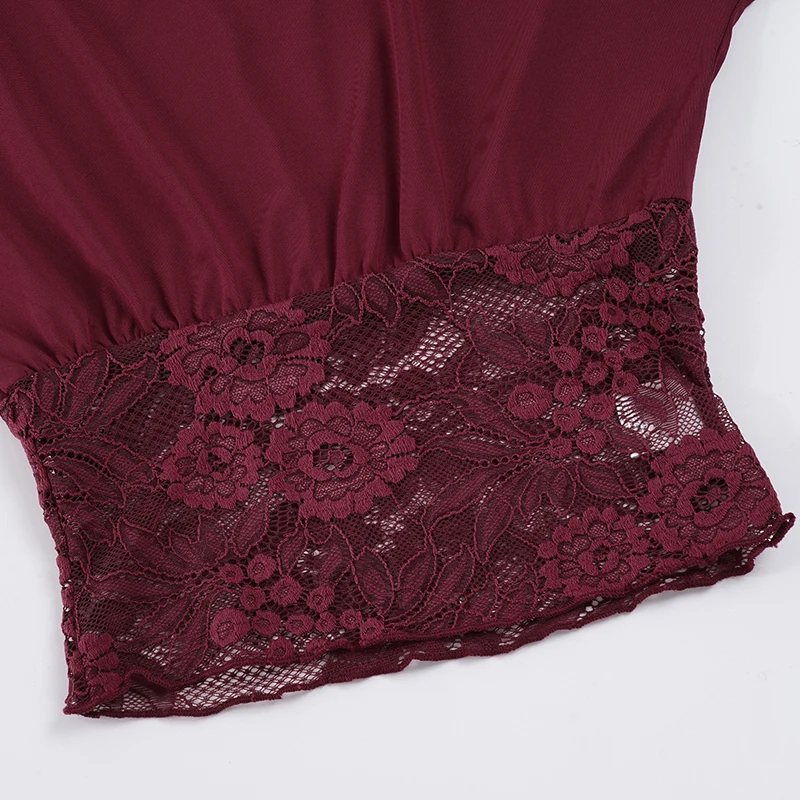 SUCHCUTE Elegant Sexy Inclined-Shoulder Lace Patchwork Waist-Defining T-Shirt Women'S Short-Sleeve Tee Y2K Top Summer Party Club SUCHCUTE Elegant Sexy Inclined-Shoulder Lace Patchwork Waist-Defining T-Shirt Women'S Short-Sleeve Tee Y2K Top Summer Party Club