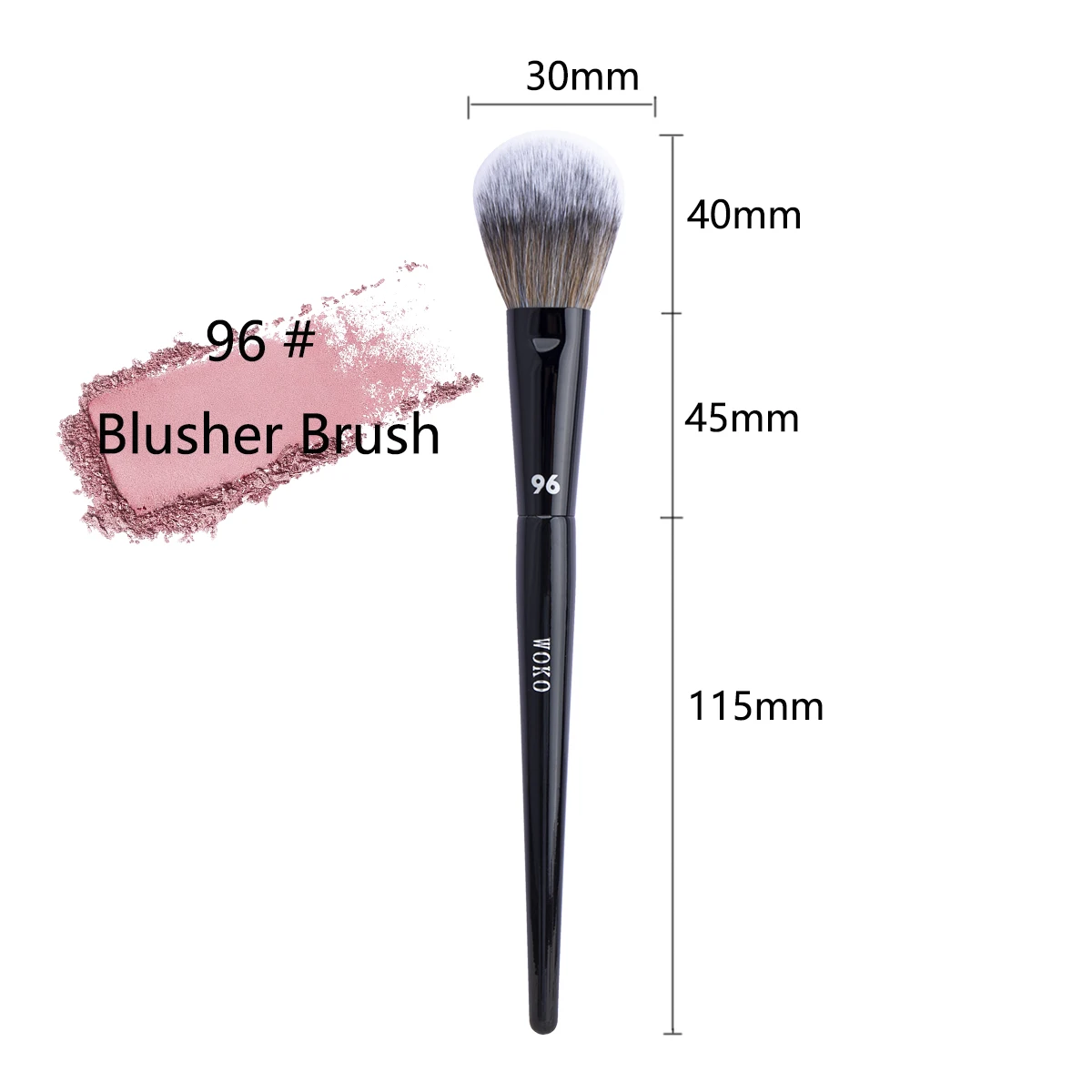 96 Blush Brush Face Contour Highlighter Blusher Brush Professional Bronzer Powder Blush Brushes High Quality Blush Makeup Tool