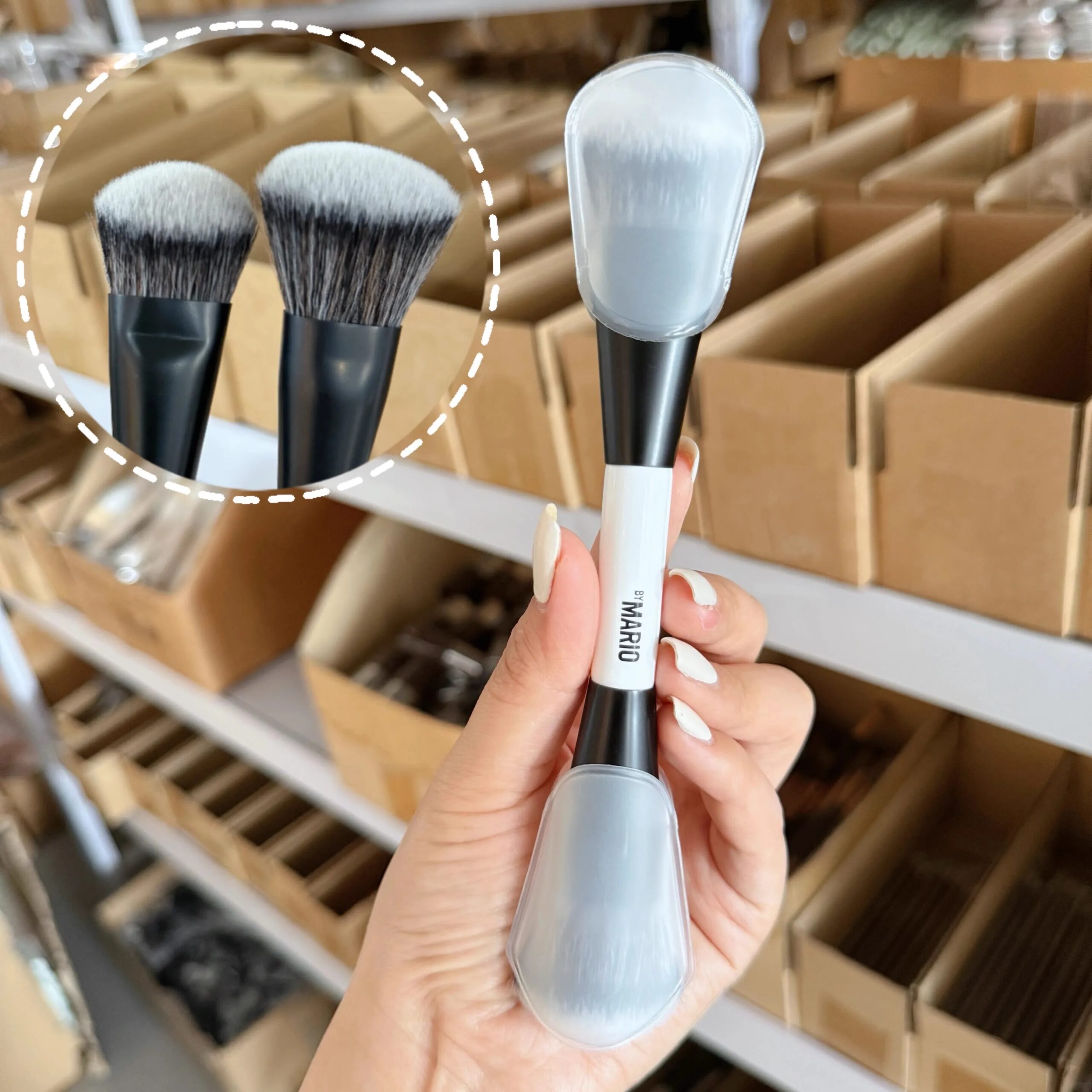 F1 F2 F3 F4 E6 EF1 Highlight Blush Makeup  Brush Ambient Soft Glow Blush Brush Soft Fiber Hair Fashion Face Cosmetic Brush