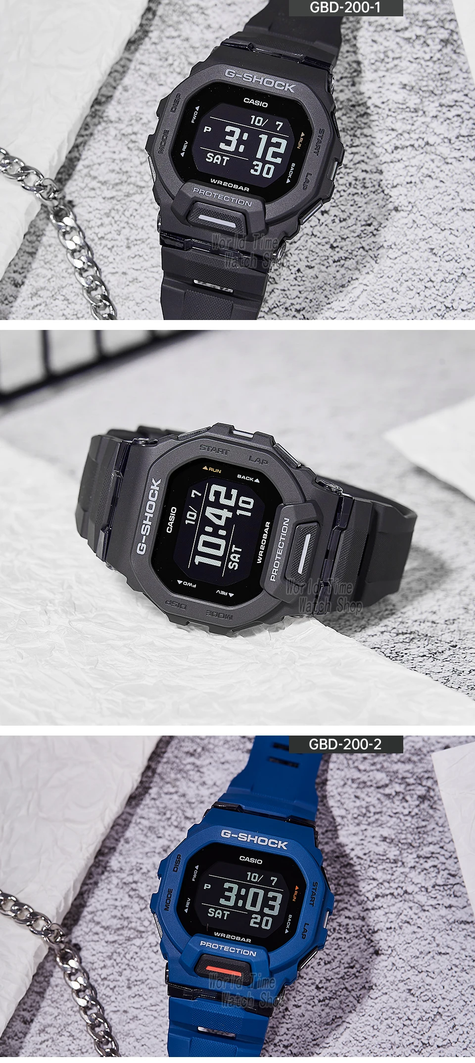 Casio G-SHOCK watch for men Bluetooth Running Cubes big screen Square reloj hombre relogios masculino
