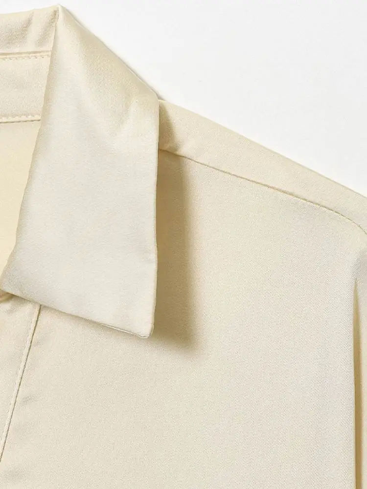 Lapel Button Skinny Belt Shirt Women Autumn 2025 Elegant Turn-down Collar Long Sleeve Lace Up Shirts Fashion Office Lady Blouses