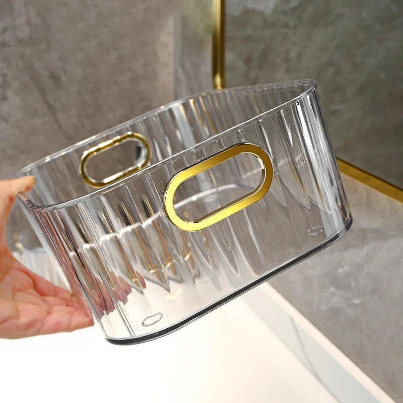 Acrylic Organizers Snacks Bathroom Organizer Rectangular Storage Makeup Clutter Bedroom Cosmetics Living Room Make Up Organizer