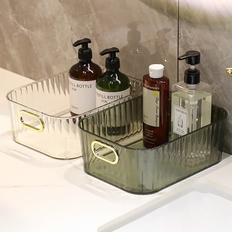Acrylic Organizers Snacks Bathroom Organizer Rectangular Storage Makeup Clutter Bedroom Cosmetics Living Room Make Up Organizer