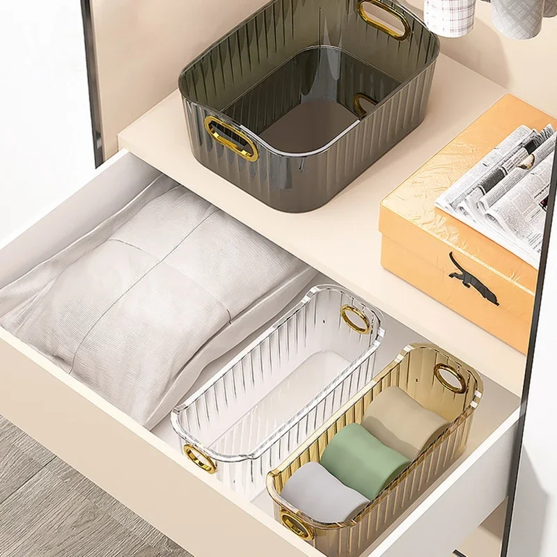 Acrylic Organizers Snacks Bathroom Organizer Rectangular Storage Makeup Clutter Bedroom Cosmetics Living Room Make Up Organizer