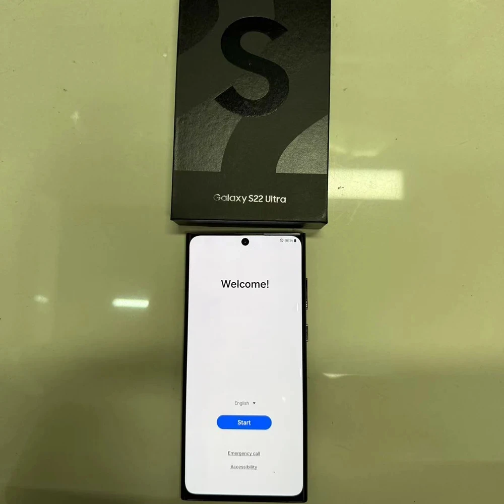 // Refurbished // Samsung Galaxy S22 Ultra 5G Android Smartphone 6.8-inch 108MP Samsung S22U US Edition 5000mAh Unlocked Four Camera 5000mAh 45W