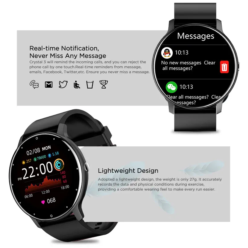 2026 NEW Smartwatches Full Touch Screen Sport Watches Fitness Tracker Bluetooth Call Smart Watch for Man Woman IOS Android Phone - الصورة 5