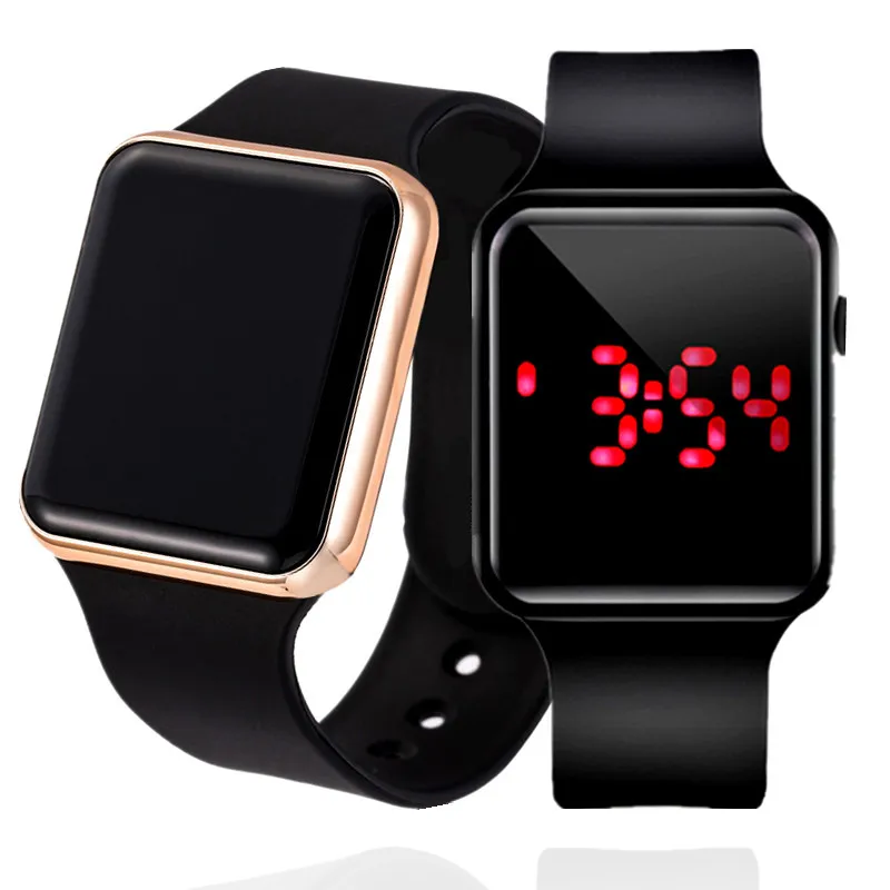 Men's Sport LED Digital Watch Men Women Silicone Electronic Wrist Watch Military Clock relogio digital masculino montre homme - الصورة 3