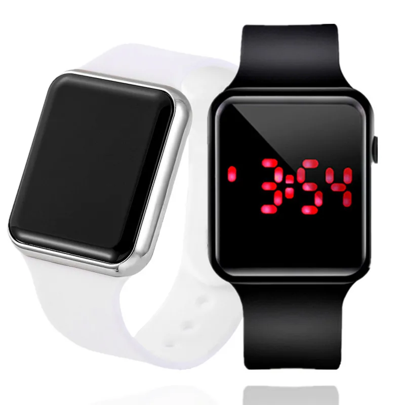 Men's Sport LED Digital Watch Men Women Silicone Electronic Wrist Watch Military Clock relogio digital masculino montre homme - الصورة 4
