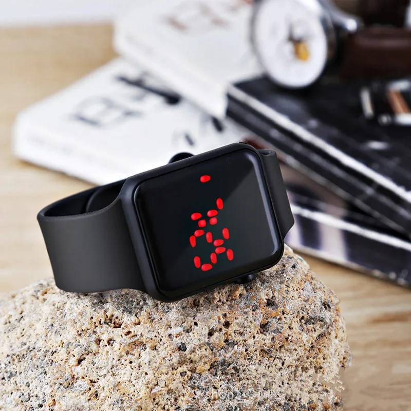 Men's Sport LED Digital Watch Men Women Silicone Electronic Wrist Watch Military Clock relogio digital masculino montre homme - الصورة 5