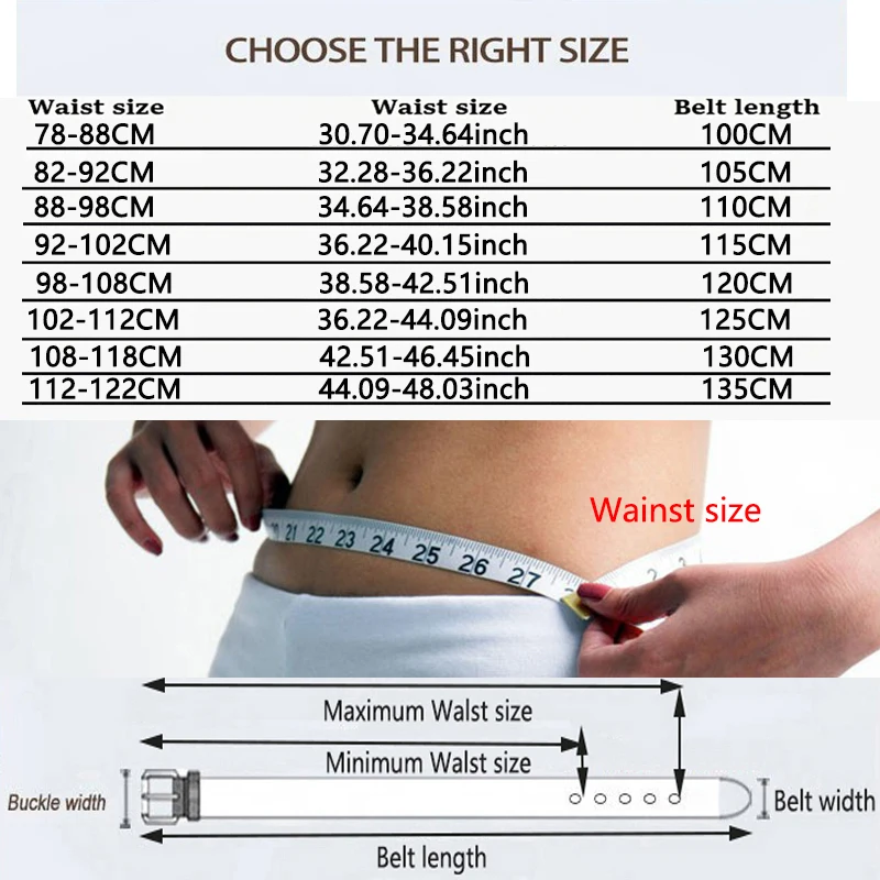 Men High Quality Genuine Leather Belt Luxury Designer Belts Men Cowskin Fashion Strap Male Jeans for Man Cowboy - الصورة 6